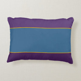 パープル&ピーコックブルーフィールドアクセントピロー アクセントクッション