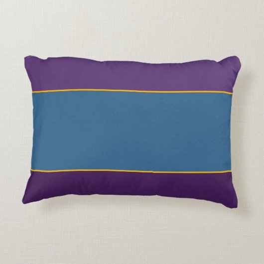 パープル&ピーコックブルーフィールドアクセントピロー アクセントクッション (裏面)