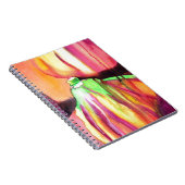 パープル フィグス オリジナル水彩画 ドリップペイント ノートブック (右側)