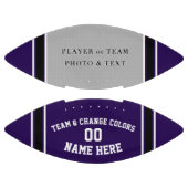 パープル·フパーソナライズされたォトフットボールまたはカラー アメリカンフットボール (パネル)