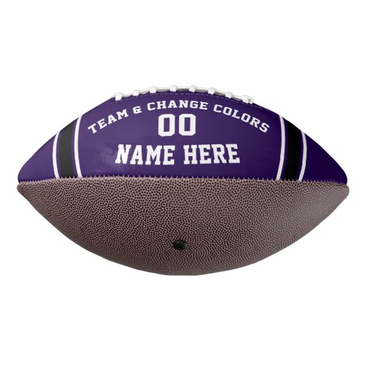 パープル·フパーソナライズされたォトフットボールまたはカラー アメリカンフットボール (回転270)