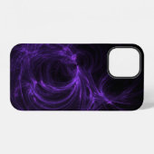パープル・フラクタル iPhoneケース (裏面横)