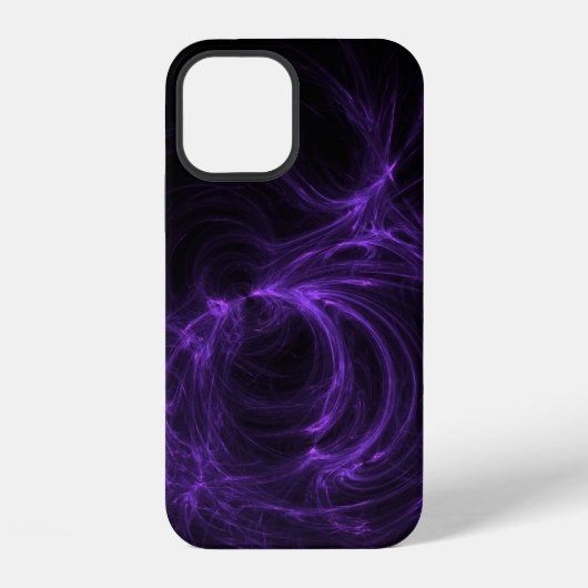 パープル・フラクタル iPhoneケース (裏面)