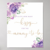 パープル フラワーのママになるためのキスはいくつ ポスター (正面)