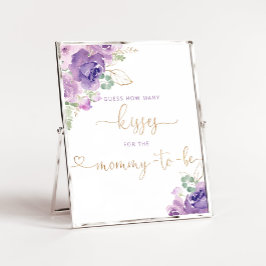 パープル フラワーのママになるためのキスはいくつ ポスター