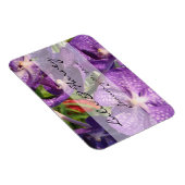 パープル・フラワーズ・パー結婚ソナルズ マグネット (右側)