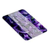 パープル・フラワーズ・パー結婚ソナルズ マグネット (右側)