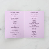 パープル フラワーズ メイソンジャー プログラム カード (内部)