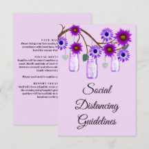 パープル フラワーズ メイソンジャー 安全対策