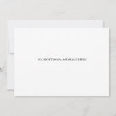 パープル フラワー傘 ベビーシャワー お礼カード サンキューカード (裏面)