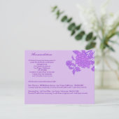 パープル フラワー カスタム 封筒付きカード エンクロージャーカード (スタンド正面)