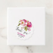 パープル フラワー ブライダル シャワー フェイバータグ (インサイチュ)