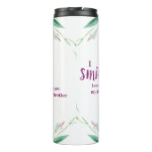 パープル フローラル シスター・イン・ラフ 面白い名言 タンブラー (裏面)