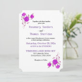 パープル フローラル パッション 招待状 (スタンド正面)