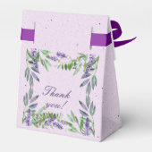 パープル フローラル フレーム  ギフト ボックス (裏面サイド)