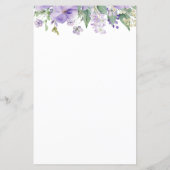 パープル フローラル ブライズシャワー　あなたの財布の中は？ (裏面)