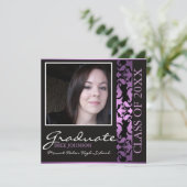 パープル&ブラウンダマスク卒業発表 招待状 (スタンド正面)