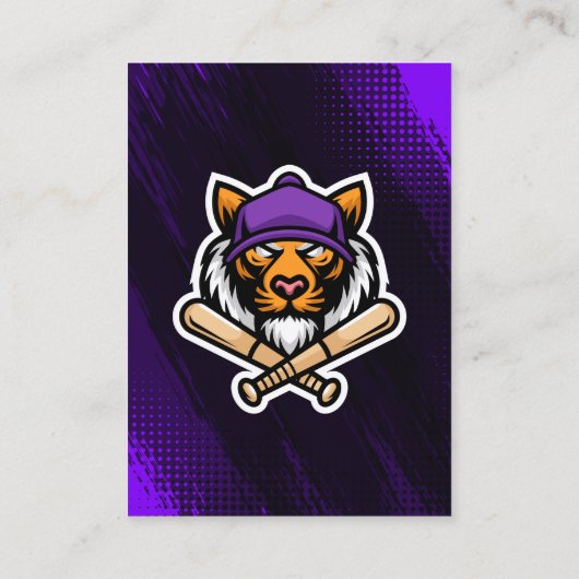 パープル＆ブラックのサッカートレーディングカード選手写真 コーリングカード (裏面)