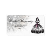 パープル&ブラッククインセアニラガール ラベル (正面)