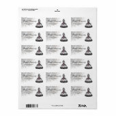 パープル&ブラッククインセアニラガール ラベル (フルシート)