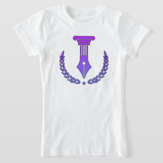 パープル ブラック ベクター Tシャツ