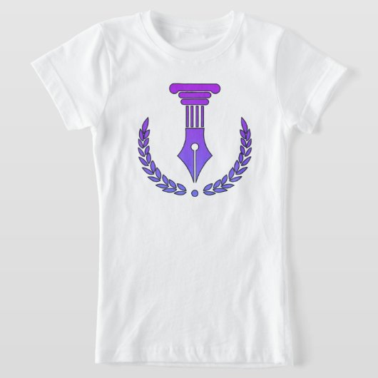 パープル ブラック ベクター Tシャツ (レイダウン)