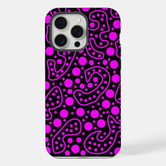 パープル ブラック iPhoneケース (裏面)
