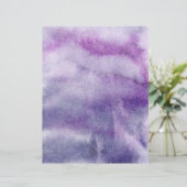 パープル&ブルーウォーターカラー抽象芸術スクラップブック紙 (スタンド正面)