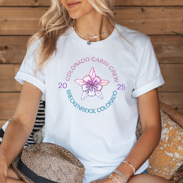 パープル&ブルーコロラドバケーションファミリーマッチング トライブレンドＴシャツ