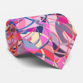 パープル、ブルースカラフル抽象芸術 ネクタイ (ロール)