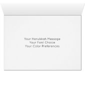 パープル&ブルーストライプ金ゴールドハッピーハヌッカカード (内部横(下))