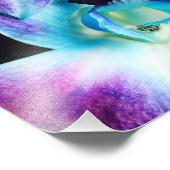 パープル&ブルーデンドロビウム蘭カスタマイズ蘭蘭 フォトプリント            (角)