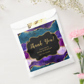 パープル&ブルーピーコックアゲート誕生日サンキューユナイテッド フェイバーバッグ (封をした状態)