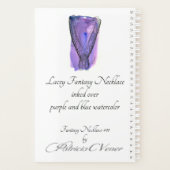 パープル&ブルーファンタジーネックレス プランナー手帳 (裏面)