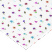 パープル&ブルーフラワープリント、モダンフローラプリント テーブルクロス (アングル)