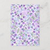 パープル&ブルーローズブーケ結婚ーズ詳細 エンクロージャーカード (裏面)