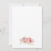 パープル&ブルーワイルドフラワーズブライダルシャワー招待状 招待状 (裏面)