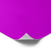 パープル+ブルー抽象画 1007 ポスター (角)