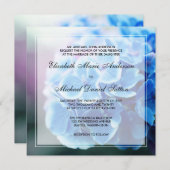 パープル·ブルー·アヤ結婚ンゲアズ 招待状 (正面/裏面)