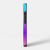 パープル ブルー オンブレ iPhoneケース (左側面)