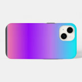 パープル ブルー オンブレ iPhoneケース (裏面横)