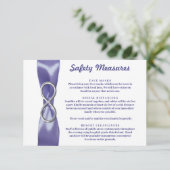 パープル ブルー シルバー インフィニティ セーフティ対策 カード (スタンド正面)