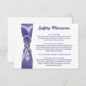 パープル ブルー シルバー インフィニティ セーフティ対策 カード (正面/裏面)