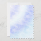 パープル ブルー タイダイ ブライズシャワー  招待状 (裏面)