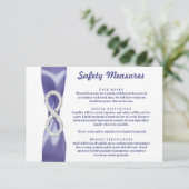 パープル ブルー ダイヤモンド インフィニティ 安全対策カード 招待状 (スタンド正面)