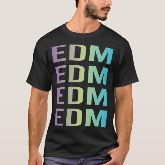 パープル ブルー EDM Tシャツ (正面)