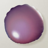 パープル&プラムバブルバルーン円枕 ラウンドクッション (裏面)