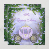 パープル·プリンセス·キャリッジ·エンチャントキンセアニェラ 招待状 (正面/裏面)