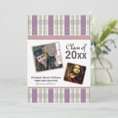 パープル·プレイ名門私立校風のド·カスタム卒業発表 招待状 (スタンド正面)