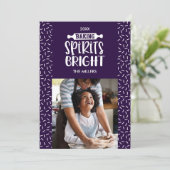パープル |ホリデーベーキングスピリッツ明るい写真 シーズンカード (スタンド正面)